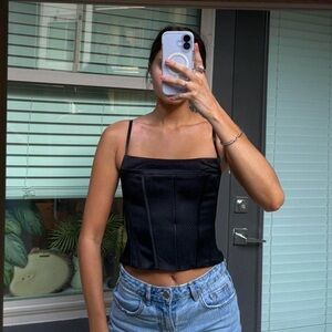 Aritzia black corset
